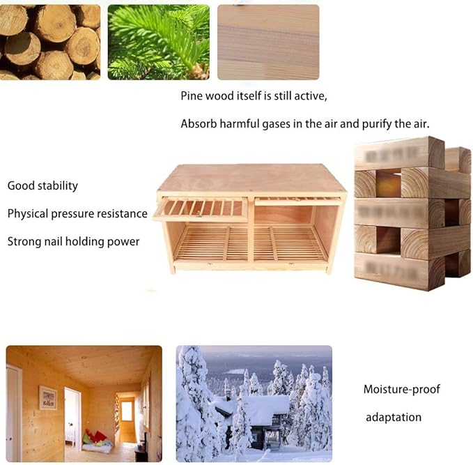 Bird cage Solid Wood Nest Box Pigeon Pairing Cage Pigeon Racing Homing Pigeon Nest Pigeon Supplies The Design of The Door Rotating Door Bolt (Color : Brown, Size : 904550 cm)