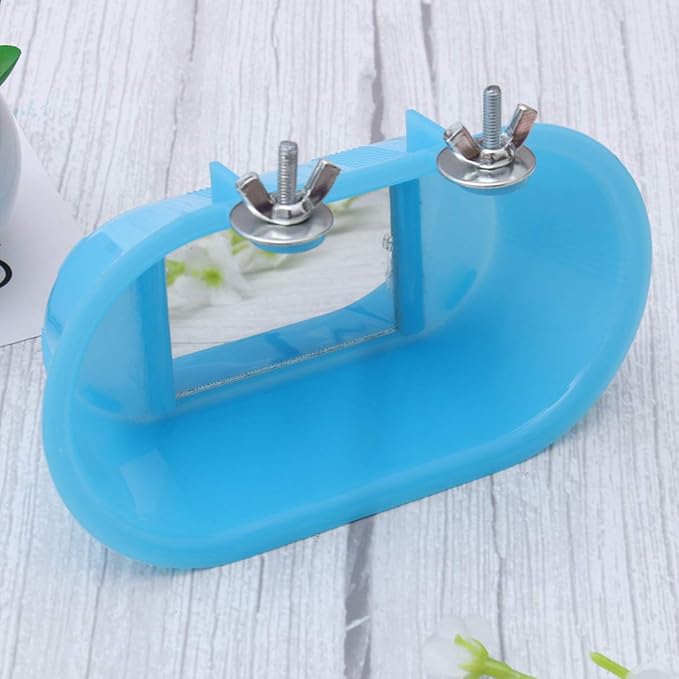 TEHAUX Pet Bath Tub Bird Bathtub Bath Toy Cage Indoor Playset Toys Tiger Skin Peony