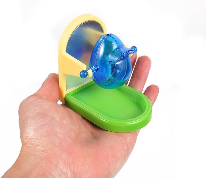 balacoo Parrot Food Leakage Toy Lightweight Bird Training Dispenser for Small Parrots Feeding Puzzle Entertainment Exercise 3.14X3.14X2.24In