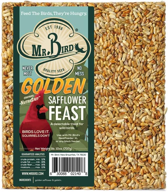 Mr. Bird Golden Safflower Feast Large Block 1 lb. 10 oz.