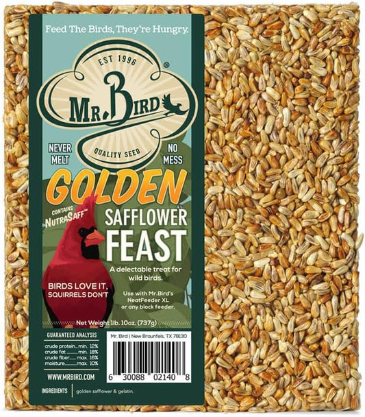 Mr. Bird Golden Safflower Feast Large Block 1 lb. 10 oz.