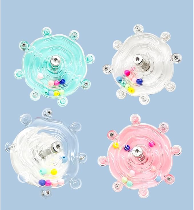 MANON ROSA Bird Toys for Parrots - Spinning Wheel Chew Toy with Rotating Plastic Spinner, Enrichment Puzzle Cage Activity for Parakeets, Conures & Cockatiels