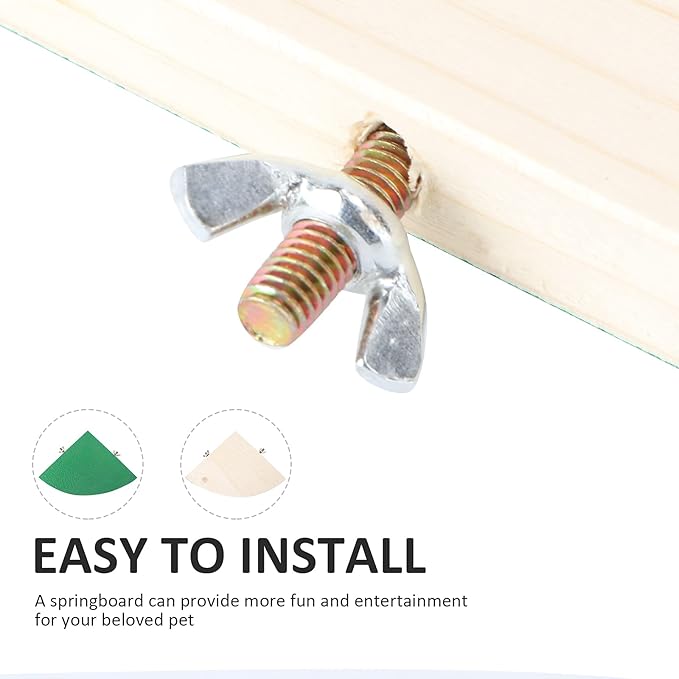 Bird Perch Stand Toy, Wood Parrot Stand Platform, Bird Cage Accessories Exercise Toys for Pet Parrot Cockatiels Lovebirds (Random Color, 7.1 Inch)