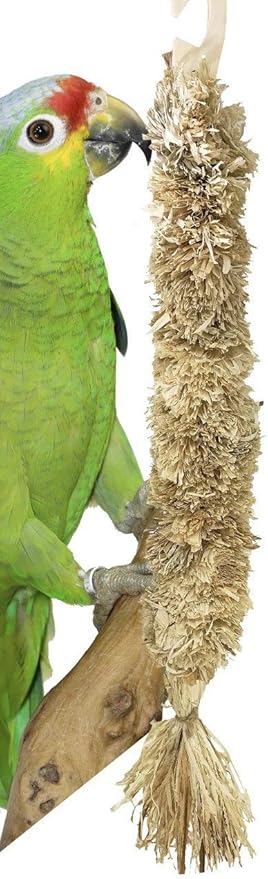 Bonka Bird Toys 2040 Husky Climb 14" High by 2" Wide Medium Parrot Chew Cage Toy, Ringneck, Quaker, African Grey, and Similar Sized Birds