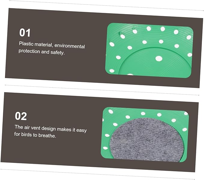 3pcs Pigeon Nest Basin Plastic Bird Breeding Supply for Comfortable Incubation Breathable Design for Pigeons and Birds