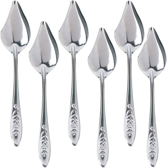 6 Pcs Stainless Steel Bird Feeding Spoon - Narrow Tip for Baby Birds Young Pet Birds, Parrot Milk Spoon Fit Finch Canary Cockatiel Hand Feeding,Spoons for Feeding Nestlings/Hatchlings