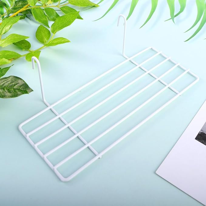 Iron Frame Bird Cage Perch Shelf with Hanging Hooks – Sturdy Wire Platform for Perching, Climbing & Resting – for Small to Medium Parrots, Cockatiels, Finches