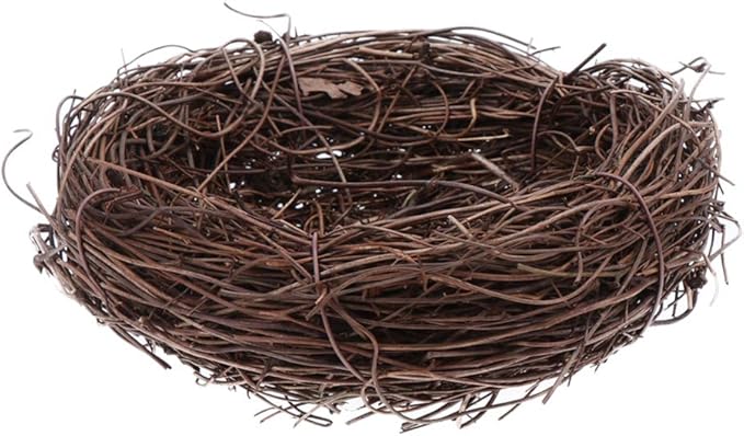 balacoo Parrot Nesting Box Cage Hatch House Hut Cave for Small Parrots Bird Egg Basin Nest Bowl Pigeons Quails Small Birds