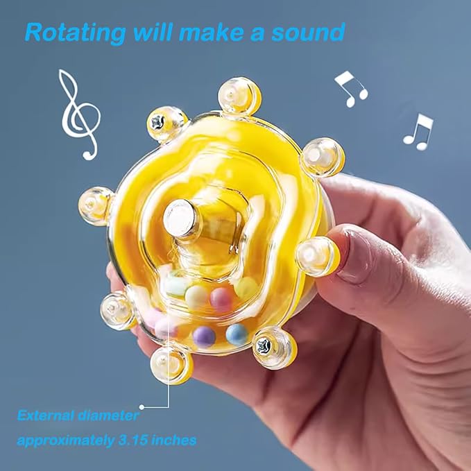 Windmill Roller Parrot Toy Bird Toys Bird Cage Accessories Parakeet Toy Chewing Toy for Conure Cockatiel Budgies Lovebird Parrotlet Sun Conure Budgie Mini Macaw Small Medium Birds (Yellow)