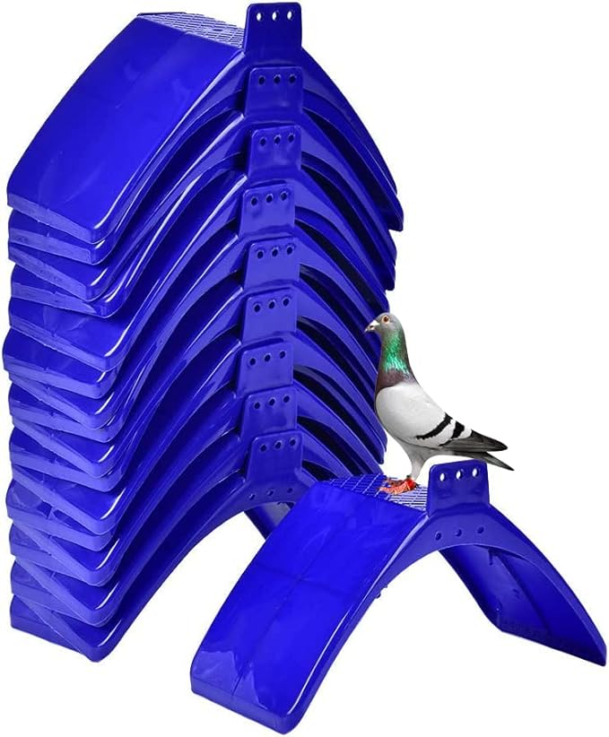 40 Pcs Pigeon Stands Dove Rest Stand Plastic Pigeon Rack Bird Stand Holder Plastic Pigeons Stand Frame Bird Supplies Accessories for Pigeon Bird Parrot., Blue 40