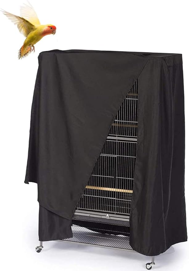 Bird Parrot Cage Cover Waterproof Extra Large Good Night Parrot Birdcage Covers for Parakeets Budgies Macaw Square Cages (L: 41x27x48in/ 104x69x122cm)