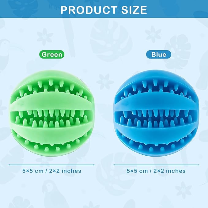 2 PCS Parrot Feeder Chew Toy Balls, Bird Treat Ball for Teething, Bird Foraging Toy for Parakeets, Cockatiel, Love Birds and Small Birds