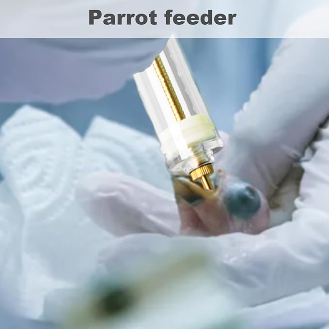 Baby Bird Feeding Kit with Syringe & Spoons, 6PCS Hand Feeding Device for Sick Parrots & Birds