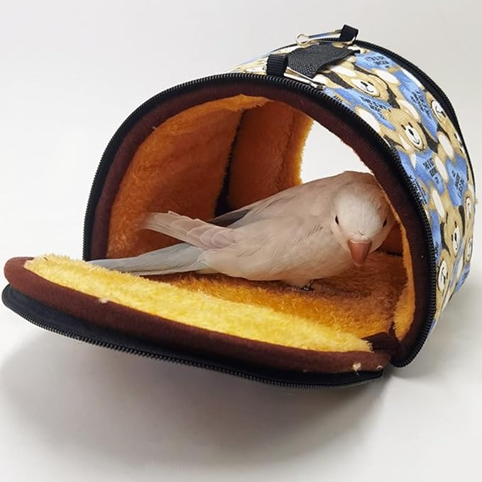 Winter Warm Bird Nest Bird House Bed Hammock Toy for Pet Pet Parrot Parakeet Cockatiel Conure Lovebird Parakeet Nest Bird Hammock (Large,Colorful)