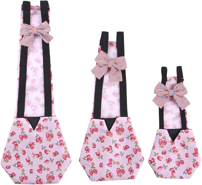 Adjustable Chicken Diaper for Pet Duck for Washable Poultry Nappies Hens Clothes with Pretty Bow Reusable