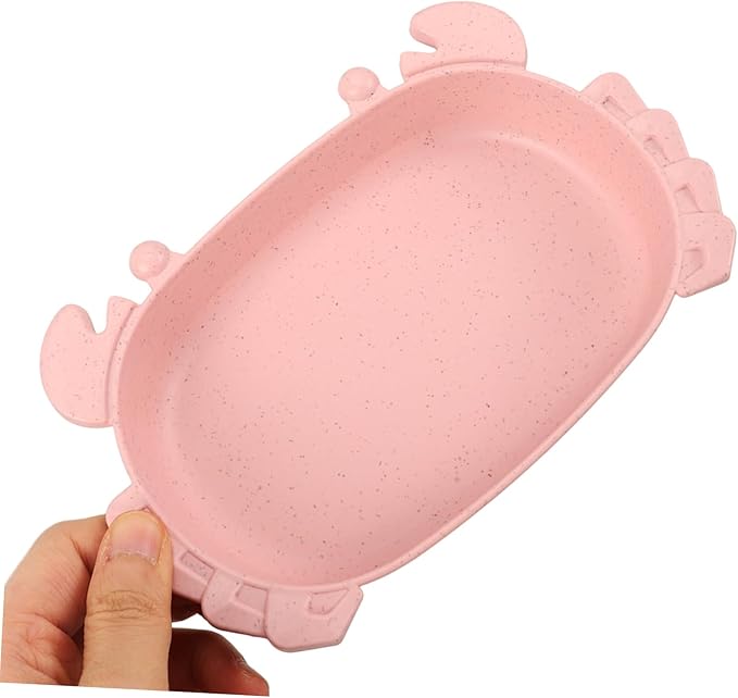 Parakeet Bath Tub for Cage Crab Themed Accessory with Non Slip Base for Parrots and Outdoor Birdcage Bathtub for Parrot Parakeets Cockatiels Canary