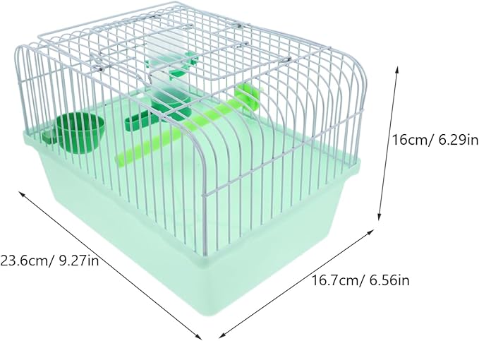BESPORTBLE Portable Bird Travel Carrier Cage with Perch Food Box Waterer Transparent Bird Parrot Carrier Hamster cage