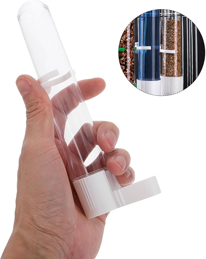 TEHAUX Bird Feeding Cup Portable Water Dispenser for Parrots and Small Animals Removable Easy to Clean Hanging Feeder Suitable for Hamsters Rabbits Mice