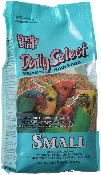 Pretty Bird International BPB78116 Daily Select Premium Bird Food, Small, 5-Pound
