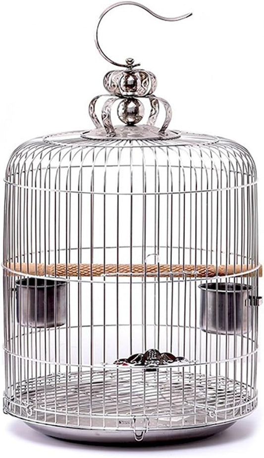 Aimery Bird Cage，Stainless Steel Birdcage，Small Bird cage，Bird Cages for Parrots，Travel Bird Cage，Bird Travel cage(V30G)