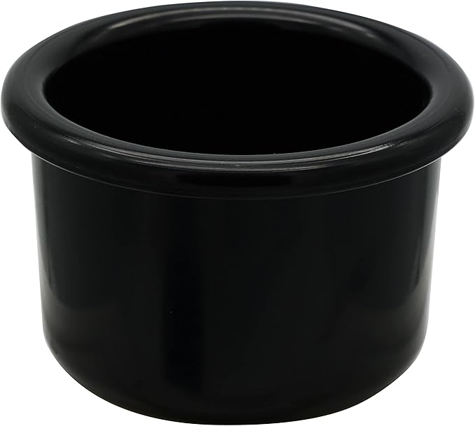 A&H Tool & Die Crock-Style Black Plastic Bird Dish 8 oz