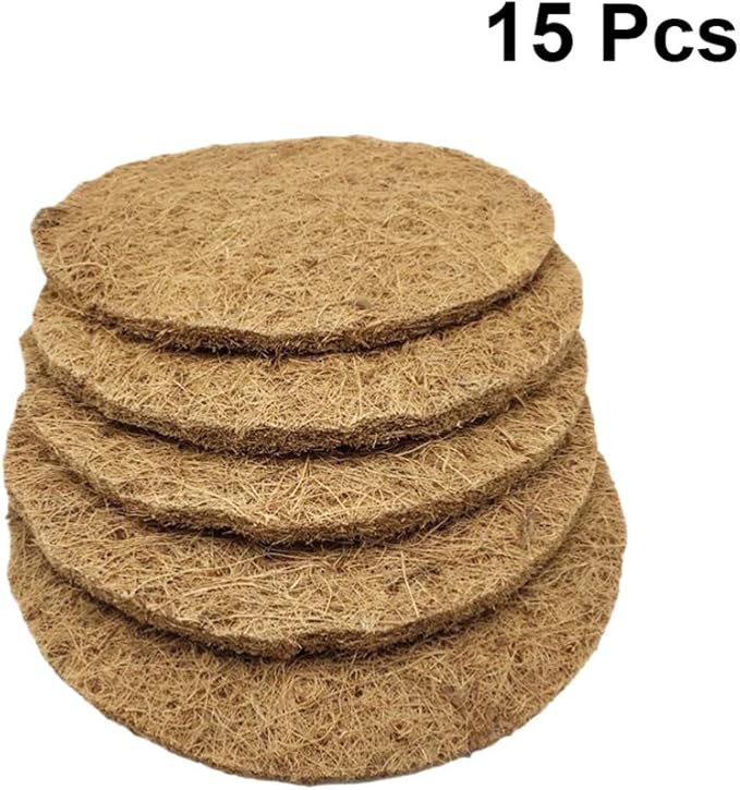 POPETPOP Nest Pads for Pigeons 15 Pack Coconut Palm Mat Bird Nesting Pad Pigeon Supplies