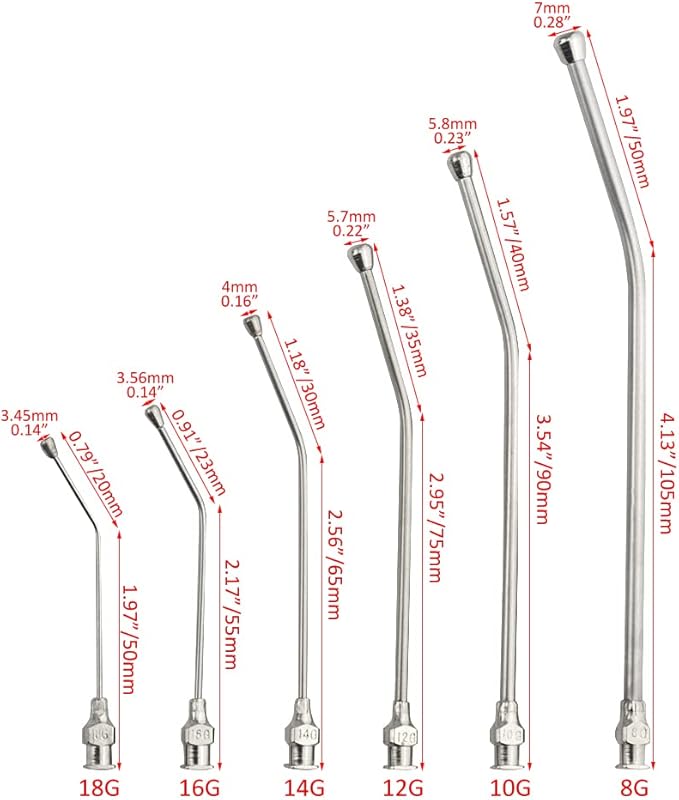 Baby Bird Feeding Syringe Bird Syringe Feeder Feeding Tubes with 6PCS Curved Gavage Tubes for Baby Birds Parrot Small Pet (20ML)