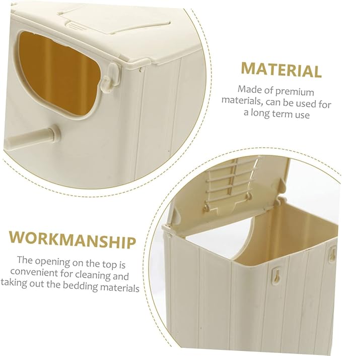 Hemobllo 8pcs Bird Nesting Box Safe Plastic Breeding Hut for Finches Sparrows Lovebirds Easy to Warm Environment for Incubation for Use