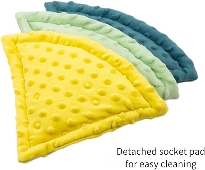 Parrot Cockatiel Warm House Bird Nest Bed Hanging Hammock Birds Sleeping Bed Parrot Hideway Bed Fleece Washable for Parrot Parakeet Cockatiels Budgies Lovebird (Large,Green)