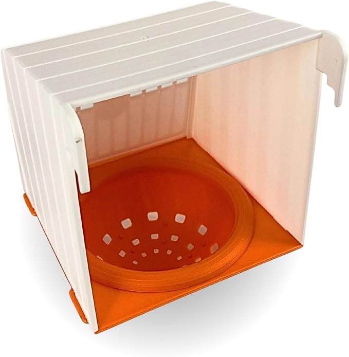 Bird nest breeding Box, Plastic nest Box with Sliding lid, nest Box for Cages. Cage Mounted Bird Nest House, Plastic Hanging Hut for Lady Gouldians, Goldfinches, Finches, Canaries and Exotic Birds