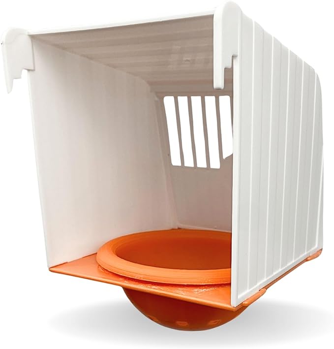 Bird nest breeding Box, Plastic nest Box with Sliding lid, nest Box for Cages. Cage Mounted Bird Nest House, Plastic Hanging Hut for Lady Gouldians, Goldfinches, Finches, Canaries and Exotic Birds