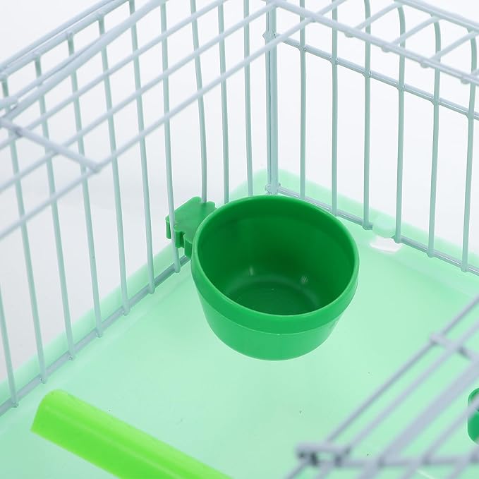 BESPORTBLE Portable Bird Cage for Cockatiels Spacious Travel Carrier with Feeder Waterer Durable Metal Design for Birds for Parrots and Lovebirds Comfortable Versatile Environment
