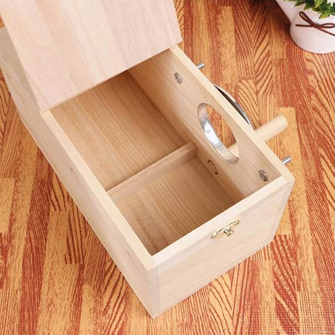 Parakeet Nesting Box Bird Nest Breeding Box Cage Wood House for Finch Lovebirds Cockatiel Budgie Conure Parrot
