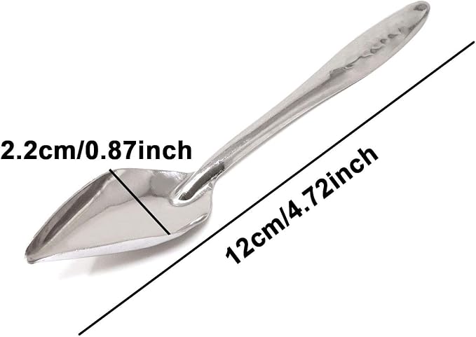 Honbay 4PCS Stainless Steel Bird Feeder Spoons Parrot Feeding Scoops Hand Feeding Spoons for Parrot