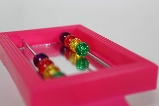 Penn-Plax Bird Life - Mirror with Beads Toy | Easy to Attach to Any Bird Cage | Keep Your Birds Entertained and Stimulated (BA507)