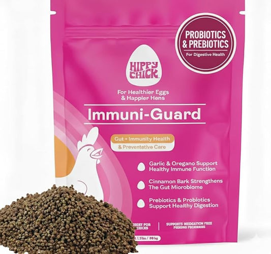 Chicken Probiotics & Vitamins – Immune Support and Stress Relief Supplement for Chicks and Adult Chickens – Digestive Health with Oregano & Garlic – Poultry Feed Additive – 1.5 lb