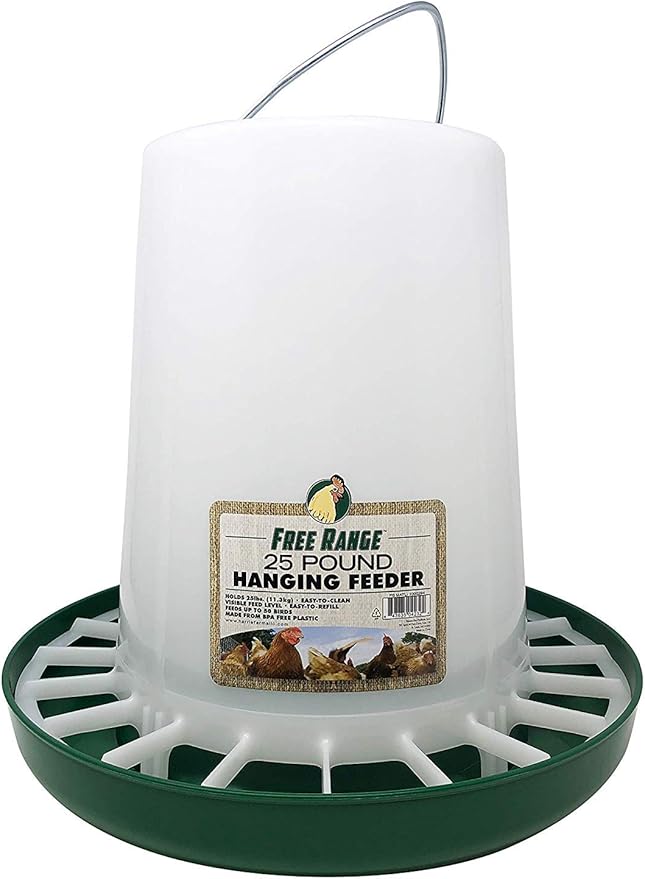 Harris Farms Plastic Hanging Poultry Feeder, 25 Pound, Model:1000294