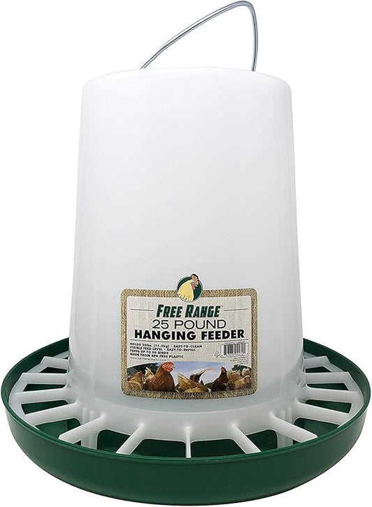 Harris Farms Plastic Hanging Poultry Feeder, 25 Pound, Model:1000294