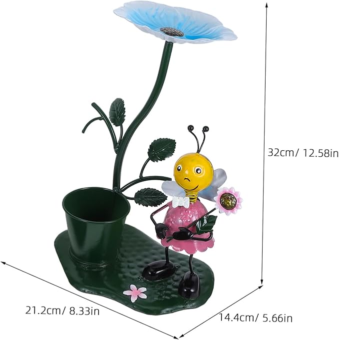 2 Pcs Mini Bird Feeder Garden Decor Metal Outdoor Art for Balconies and Yards Ant Design for Attracting Birds and Enhancing Outdoor Spaces