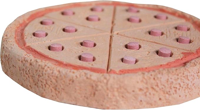 Penn-Plax Tweet Eats: Pizza Tweets â€“ Nutritious and Tasty Mineral Chew â€“ Safe for All Birds â€“ Keeps Beaks Trim and Conditioned â€“ 1 Piece (Pack of 4)