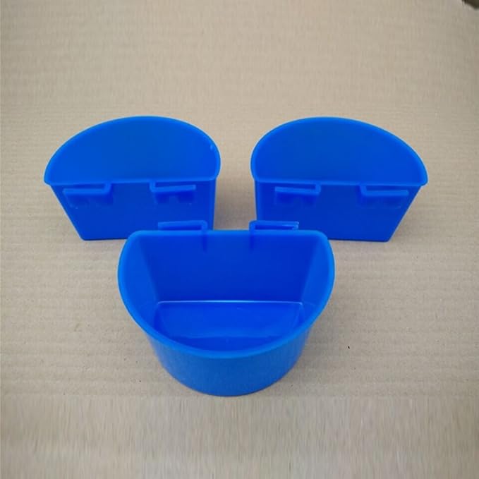 10 pcs Cup Hanging Water Feed Cage Cups for Poultry Gamefowl Rabbit Chicken Pigeons