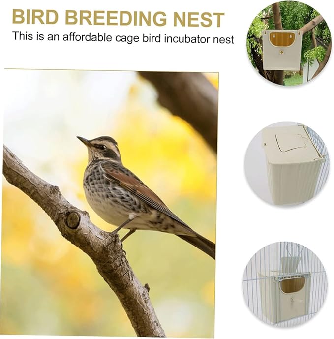 POPETPOP 12 Pcs Bird Breeding Box Parakeet for Parakeets Birdhouses Outdoors Hanging Bird Box Pet Supplies Plastic Hut Plastic Breeding House Tail Hanging Budgie Nesting