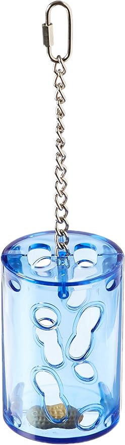 Sweet Feet and Beak Can-O-Nuts – Ultra-Durable Cockatiel Foraging Toys – Bird Proof & Bulletproof Plastic – Fillable Bird Feeder Toy – Reusable Hanging Bird Toys – Large Size