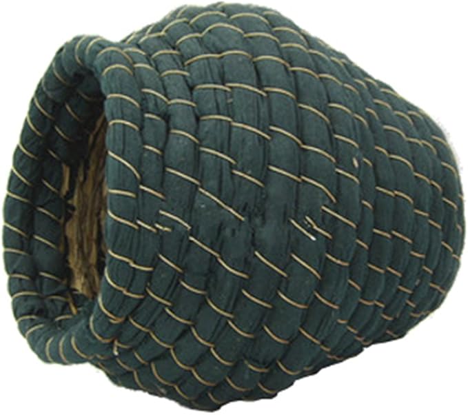 YJJKJ Pet Products Bird Nest Handwoven Straw House for Parakeets Cockatiels Parrot Budgie Or Small Pet (XL, Dark Green)