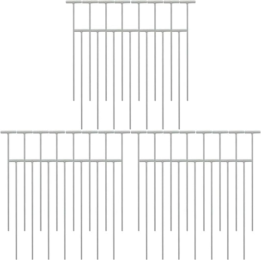 Amosfun 45pcs Pigeon Cage Door Bird Entrance - Iron T Shape One Way Bar Curtain for Bird Cages
