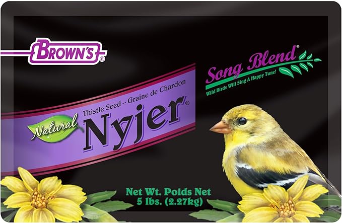 F.M. Brown's Song Blend Nyjer Thistle Seed for Pets, 5-Pound
