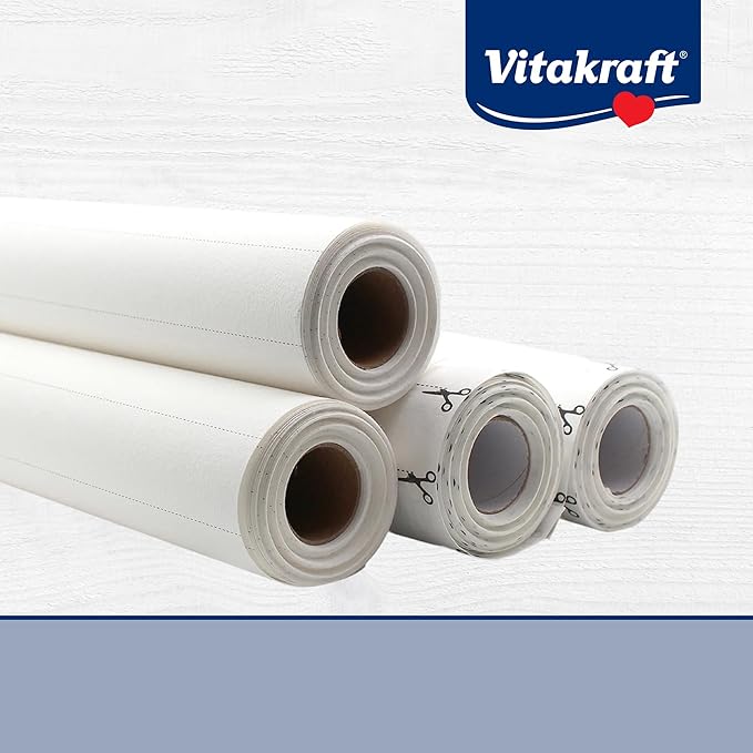 Vitakraft Paper Bird Cage Liner for Birds & Small Animals – Easy Cleanup, Odor-Free, Disposable Pet Cage Liner - Ideal for Parakeets, Cockatiels & More (4 Rolls)
