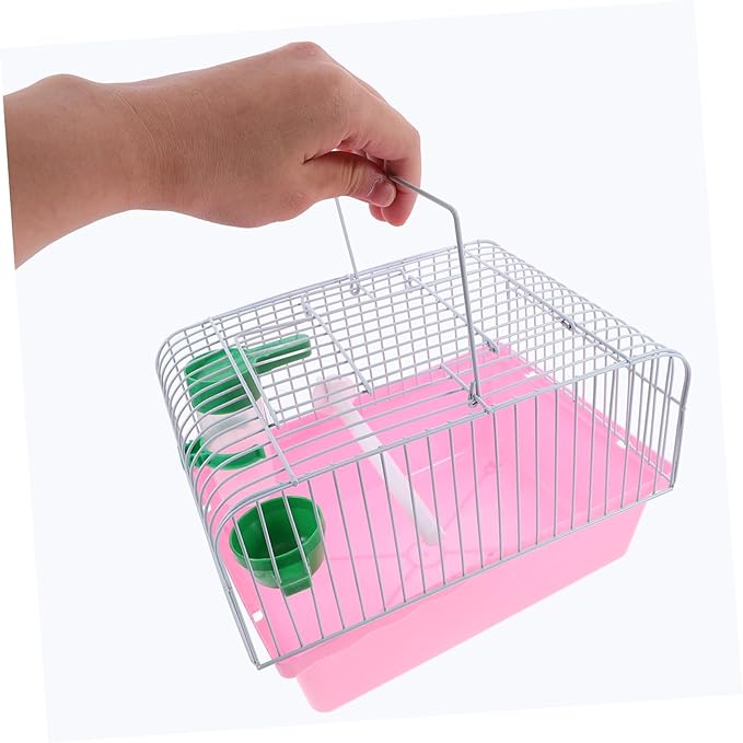 BESPORTBLE Portable Bird Carrier Cage Lightweight Travel Birdcage with Food Box Water Dispenser Spacious Design for Parakeets Birds for Pet Owners The Go