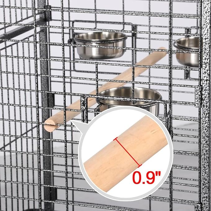 Topeakmart Extra Large Parrot Bird Cage for Macaw Cockatoo Cockatiels African Grey with Open Play Top