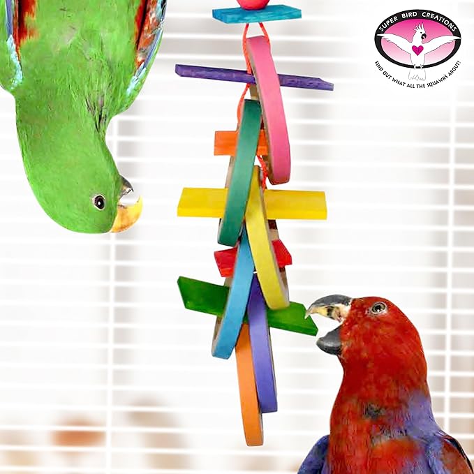 Super Bird Creations SB50029 Braided Polly Rope - Ideal for Making Bird Toys & Crafting - Hollow & Polyethylene Rope, 1/8" Diameter & 500 Meters Long - Vibrant Orange